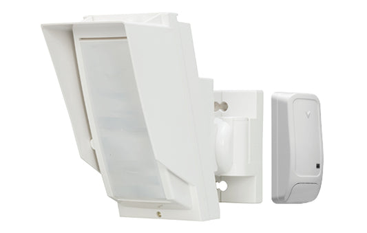 Optex Wireless Outdoor High Mount PIR Detector, AM - 2.5 to 3m mounting height, compensation logic, pet friendly, 24m x 2m, 20 zones, IP55-Including DSC w/less TX