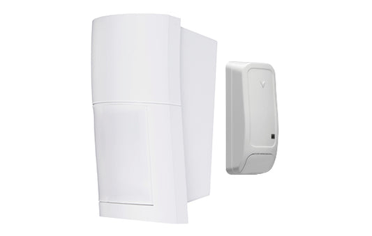 Optex Wide Angle Wireless Quad Zone PIR &Microwave - 12 x 15m 120° multi level pattern selection, pet alley, IP54-Including DSC w/less TX