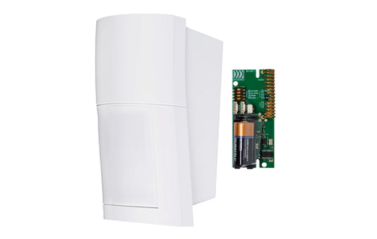 Optex Wide Angle Wireless Quad Zone PIR &Microwave - 12 x 15m 120° multi level pattern selection, pet alley, IP54-Including full Ricochet Wireless TX(Elite Panels Only)