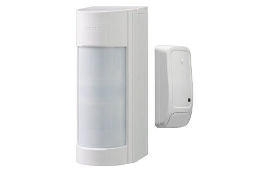 Optex 90° Wireless Low Mount Outdoor PIR Detector - 12m x 90° coverage, excl. TX, IP55-Including DSC w/less TX