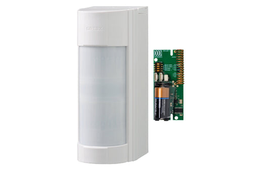 Optex 90° Wireless Low Mount Outdoor PIR Detector - 12m x 90° coverage, excl. TX, IP55-Including full Ricochet Wireless TX(Elite Panels Only)