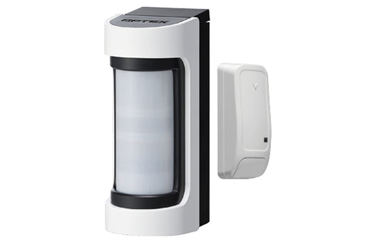 Optex Wireless Outdoor Dual Tech Detector - PIR & MW, 12m x 90° coverage with antimasking and microwave, IP55-Including DSC w/less TX