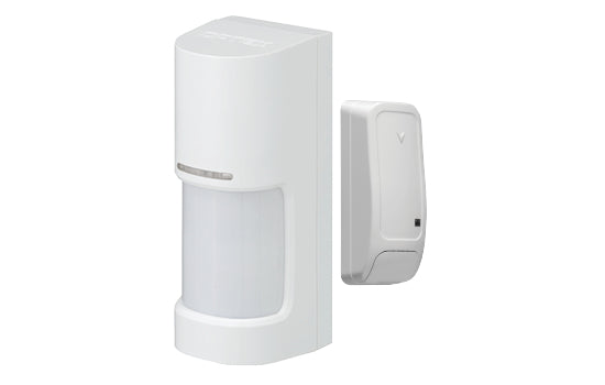 Optex Wireless 180° Low Mount Outdoor PIR Detector - 12m x 180° PIR coverage, independent left and right detection zones, IP55-Including DSC w/less TX