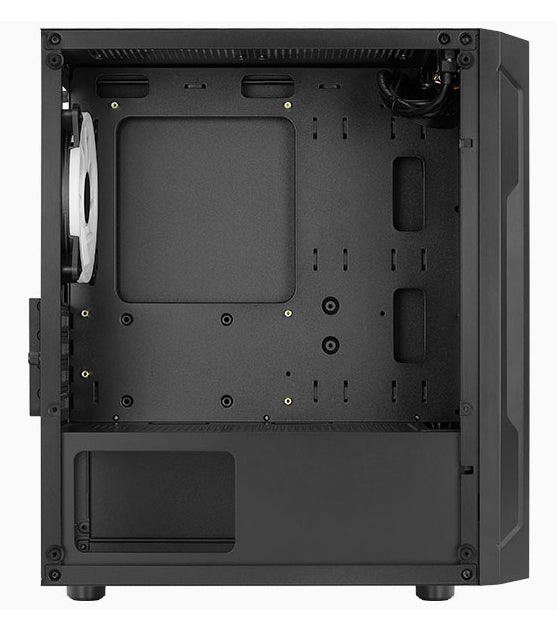 Aerocool Trinity Mini Black tower case - 2x 140mm and 1x 120mm RGB included - Micro ATX - 2x3.5'' or 3x 2.5'' - 240mm radiator