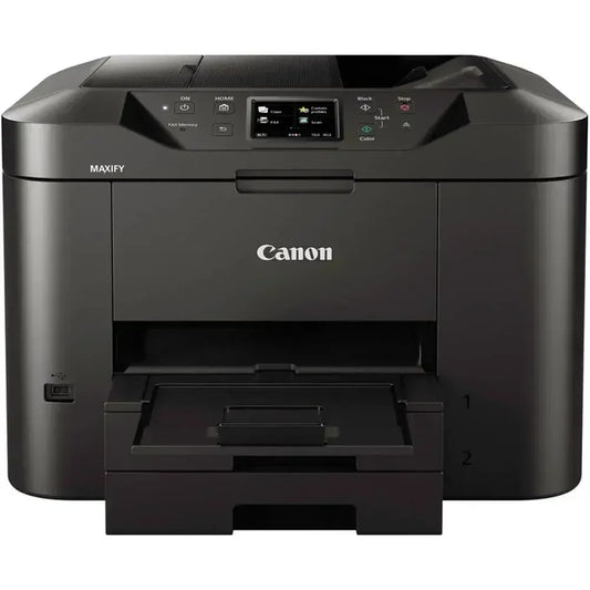 CANON MB2740 INKJET MAXIFY BUSINESS RANGE A4, A4 MFP, PRINT, COPY, FAX AND SCAN. 24 IPM MONO, 15.5 IPM COLOUR, 600 X 1200 PRINT RESOLUTION, 1200 X 2400 DPI SCAN RESOLUTION, 500 SHEET PAPER HANDLING, 50 SHEET ADF, AUTOMATIC DUPLEX, TOUCH SCREEN, USB, WI-FI - Guards On Duty Shop & Security Guards
