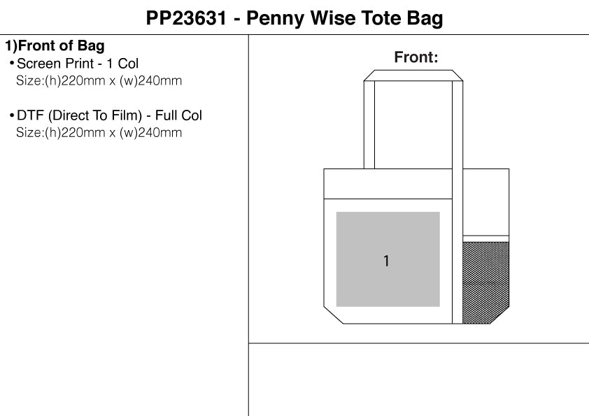 Penny Wise Tote Bag
