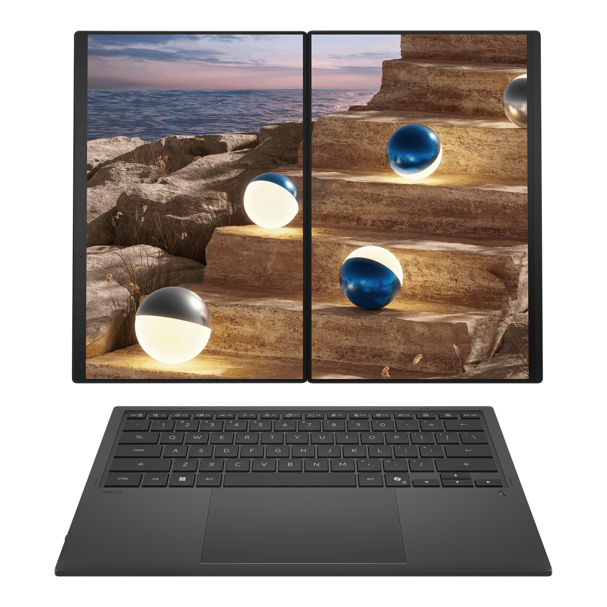 ASUS Zenbook Duo|UX8407AA-OU93220G2X|14'' 3K OLED|TOUCH|500nits|GREY|Ultra X9-378H|LPDDR5X 32GB OB|2TB PCIE SSD|Stylus|WIN 11 PR