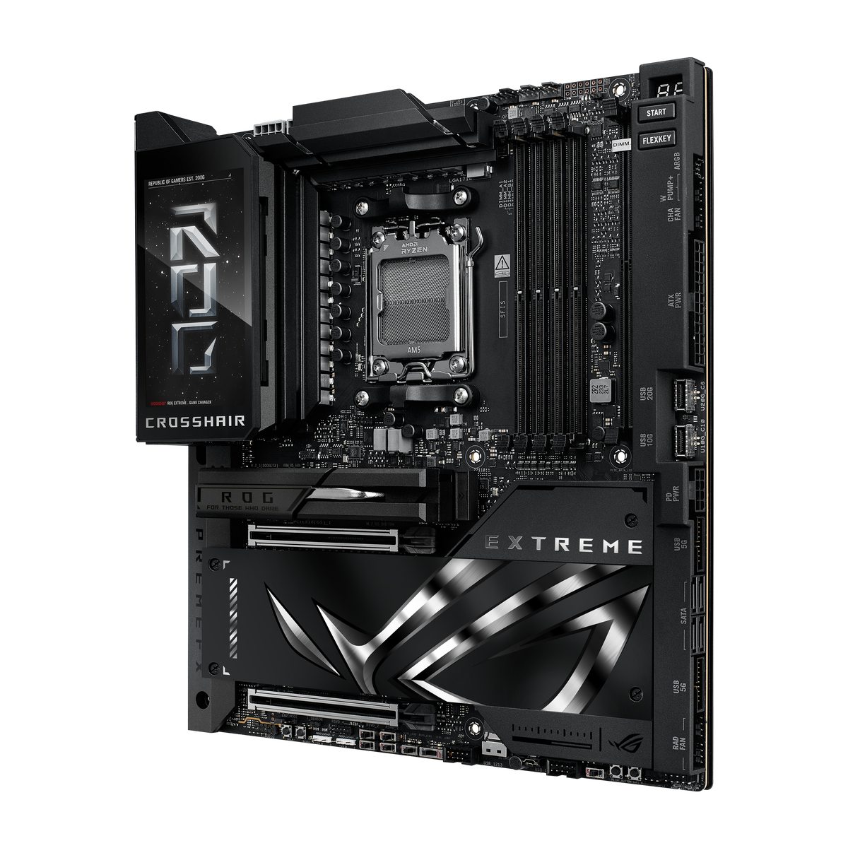 ASUS Motherboard/ATX/AM5/4xDIMM/Max.256GB/DDR5/2xTYPE-C/ 1xHDMI/2xPCIe5x16/1xPCIe4x4/1xPCIe3x1/ 5xM.2/4xSATA/WIFI 7/RAID.