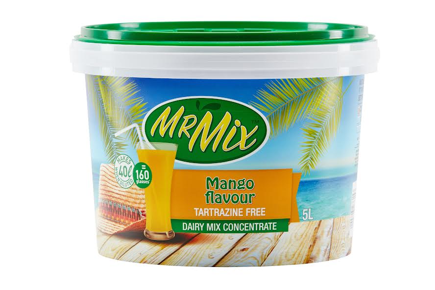 2 X 5L MR MIX DAIRY BLEND MANGO BUCKET 1 + 7 (Sold 2 X 5L Buckets) Mr Mix Mango 5L Bucket