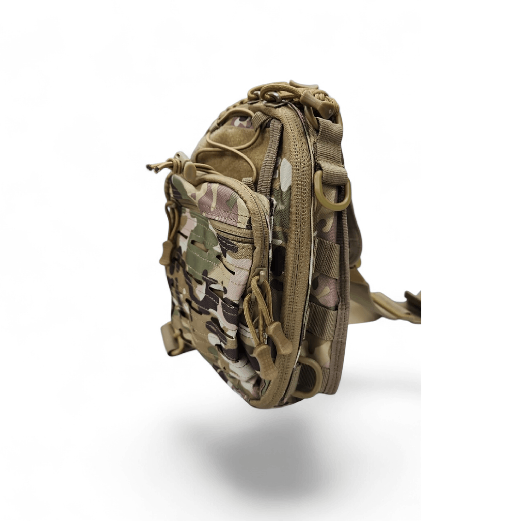 Ballistic Tactical Sling Bag EDC Multi Camo – Compact Crossbody Shoulder Pack FAS9-20C