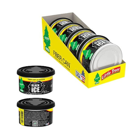 Little Trees Fiber Can - Black Ice - 4 Pack