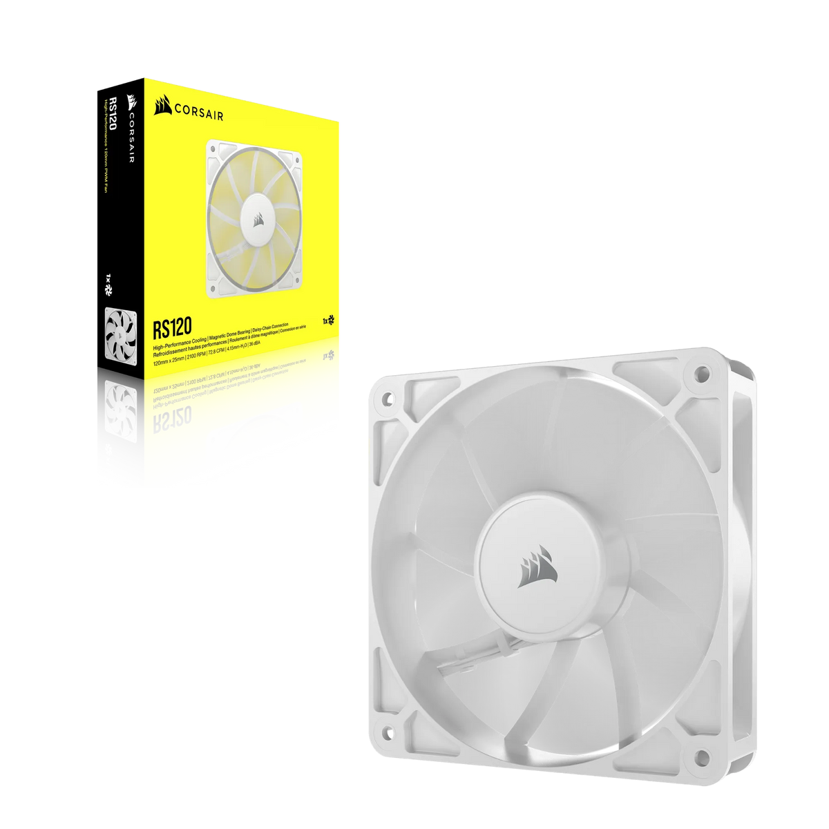 Corsair RS120 120mm PWM Fan – White
