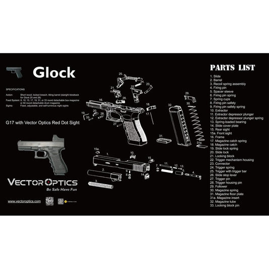 Vector Optics Scbm-02 Glock Bench Mat