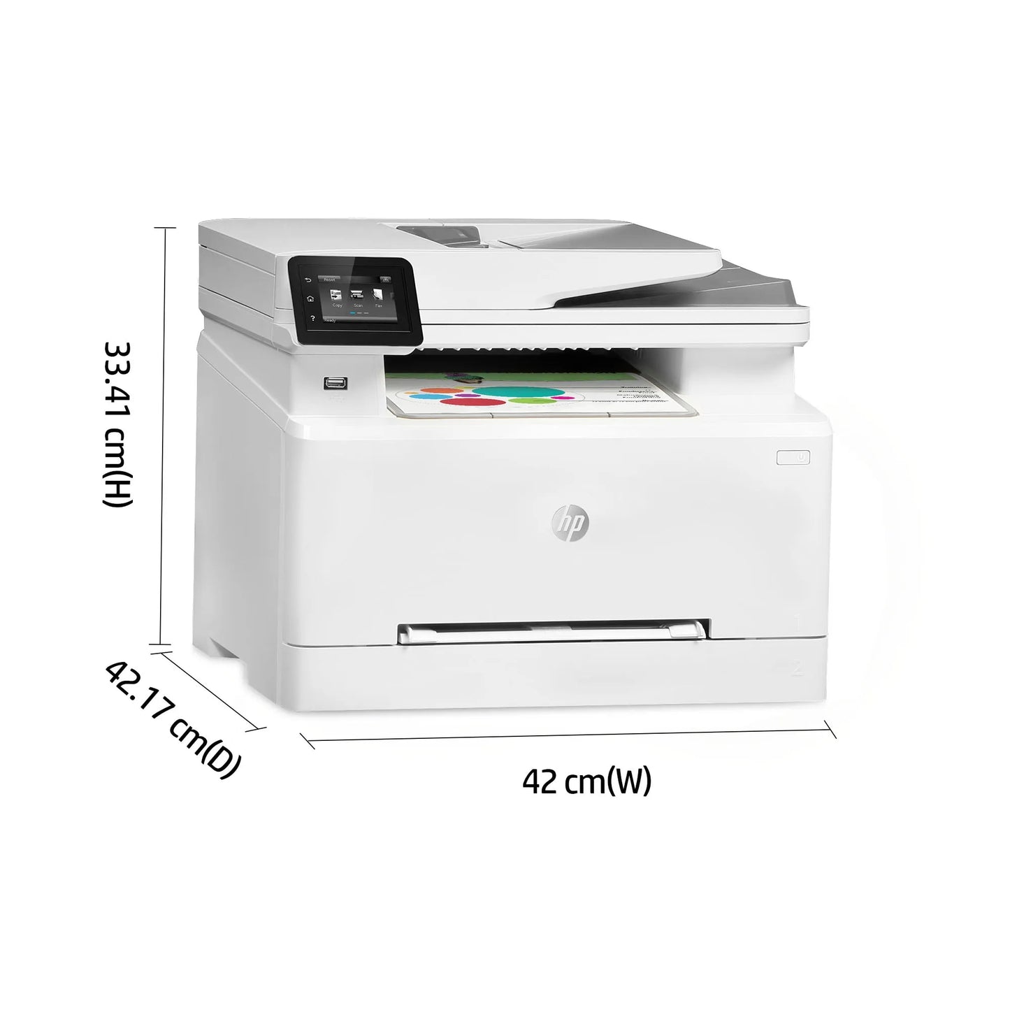 HP COLOUR LASERJET PRO MFP M283FDW, PRINT, COPY, SCAN, FAX, 1-5 USERS, FAST PRINT SPEEDS (21 PPM IN COLOR AND MONO) AND FASTEST IN-CLASS FIRST PAGE OUT, AUTOMATAIC TWO-SIDED PRINTING, 50-PAGE ADF, FRONT USB, TOUCHSCREEN DISPLAY, 250 SHEET PAPER CAPACITY, - Guards On Duty Shop & Security Guards