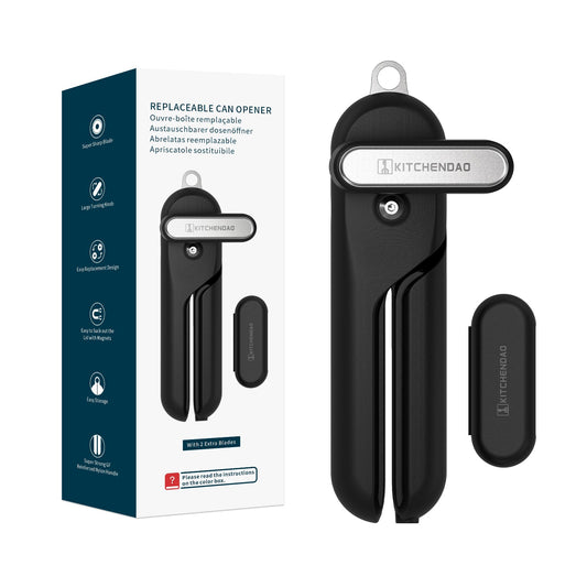 KitchenDao Magnetic Can Opener - Black