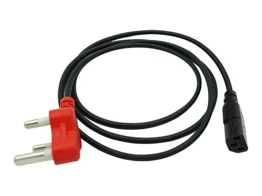 1.8m IEC Power Cord With Dedicated Plug Top Guards On Duty Security