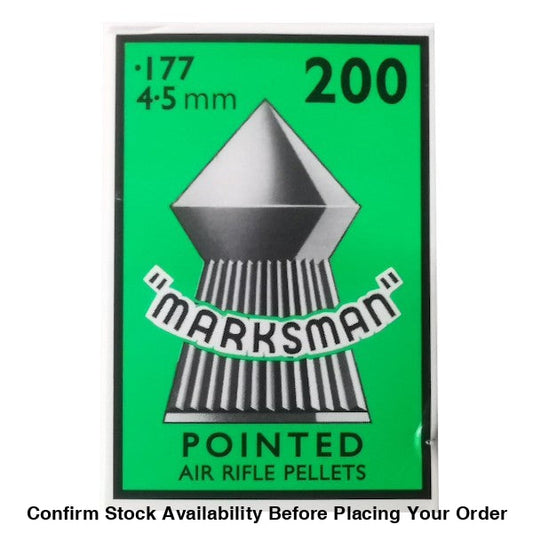 10 X Marksman.177 Cal Pointed Pellets 200’s (Bulk 10 Box Buy) Marksman.177 Cal pointed Pellets 200’s
