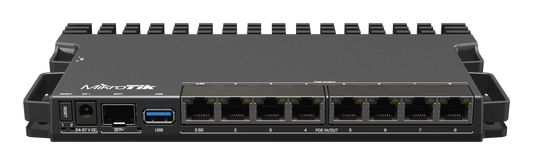 MikroTik 7 Gigabit 1 x 2.5Gbps 1 SFP+ PoE Router L5 License | MT-RB5009UPR+S+IN