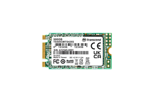 TRANSCEND 500GB MTS425S M.2 SATA 3 2242 SSD - CACHELESS TLC