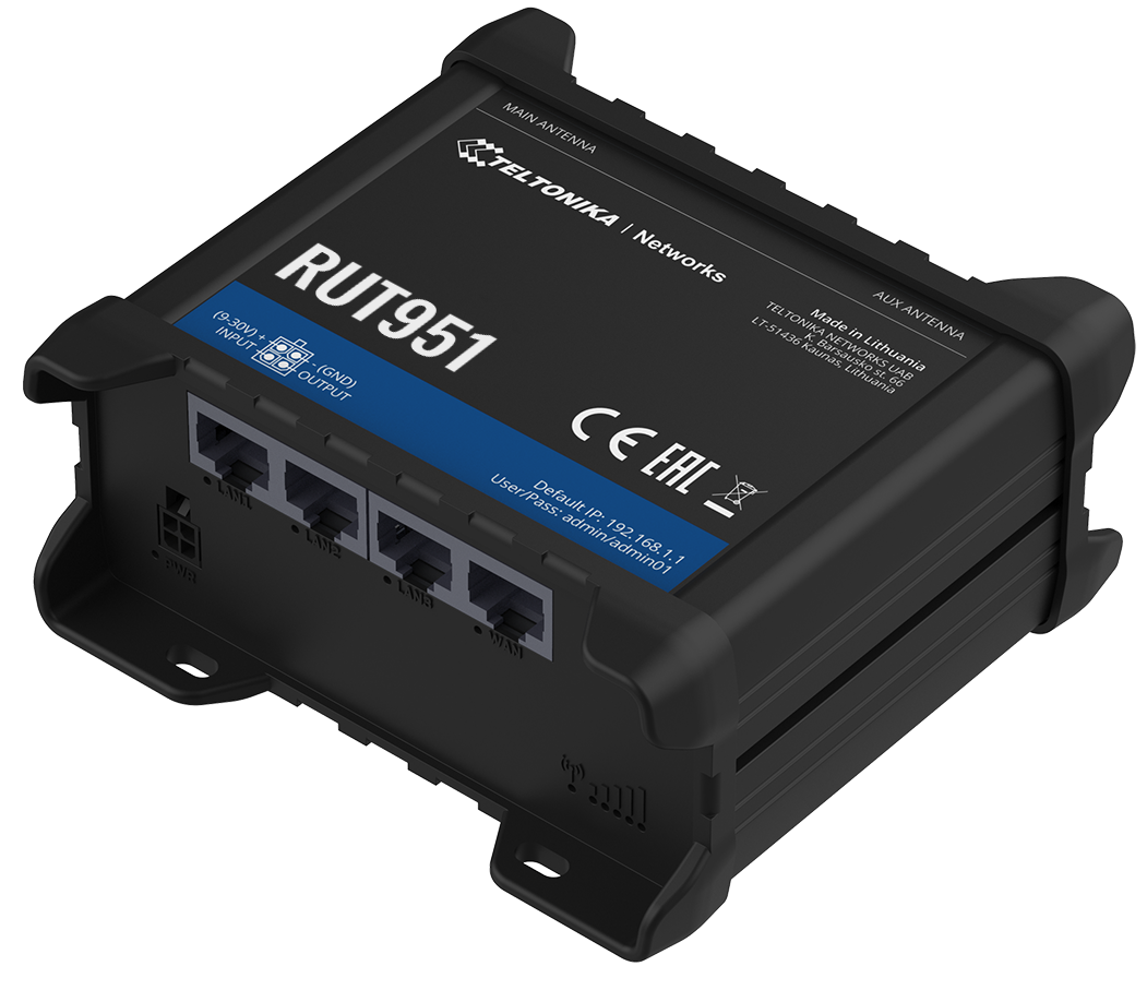 Teltonika Industrial 4G WiFi IoT Router | RUT951