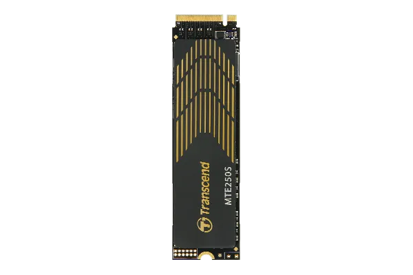 TRANSCEND 2TB MTE250S PCI-E GEN 4X4 M.2 NVMe 2280 SSD 3D TLC -7100 MB/s Read 6500 MB/s Write with Graphen Head Spreader -1560TBW