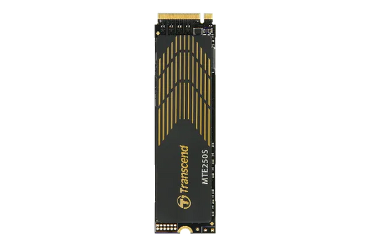 TRANSCEND 2TB MTE250S PCI-E GEN 4X4 M.2 NVMe 2280 SSD 3D TLC -7100 MB/s Read 6500 MB/s Write with Graphen Head Spreader -1560TBW