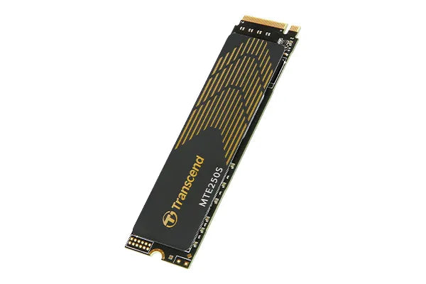 TRANSCEND 2TB MTE250S PCI-E GEN 4X4 M.2 NVMe 2280 SSD 3D TLC -7100 MB/s Read 6500 MB/s Write with Graphen Head Spreader -1560TBW