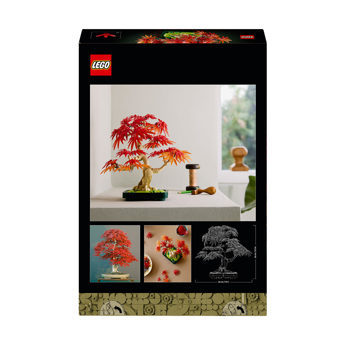 LEGO® ICONS Botanicals Japanese Red Maple Bonsai Tree Plant Decor Set 10348