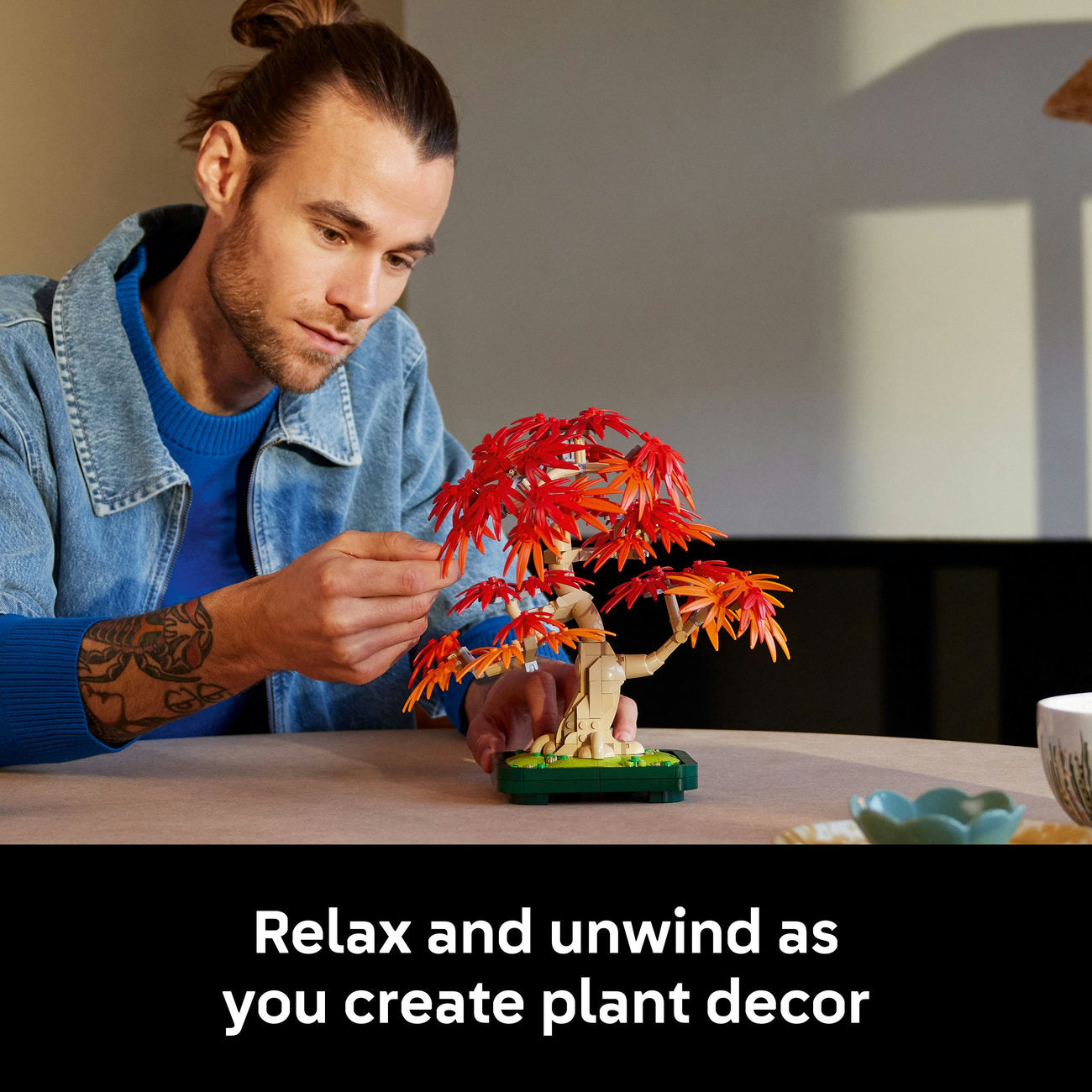 LEGO® ICONS Botanicals Japanese Red Maple Bonsai Tree Plant Decor Set 10348