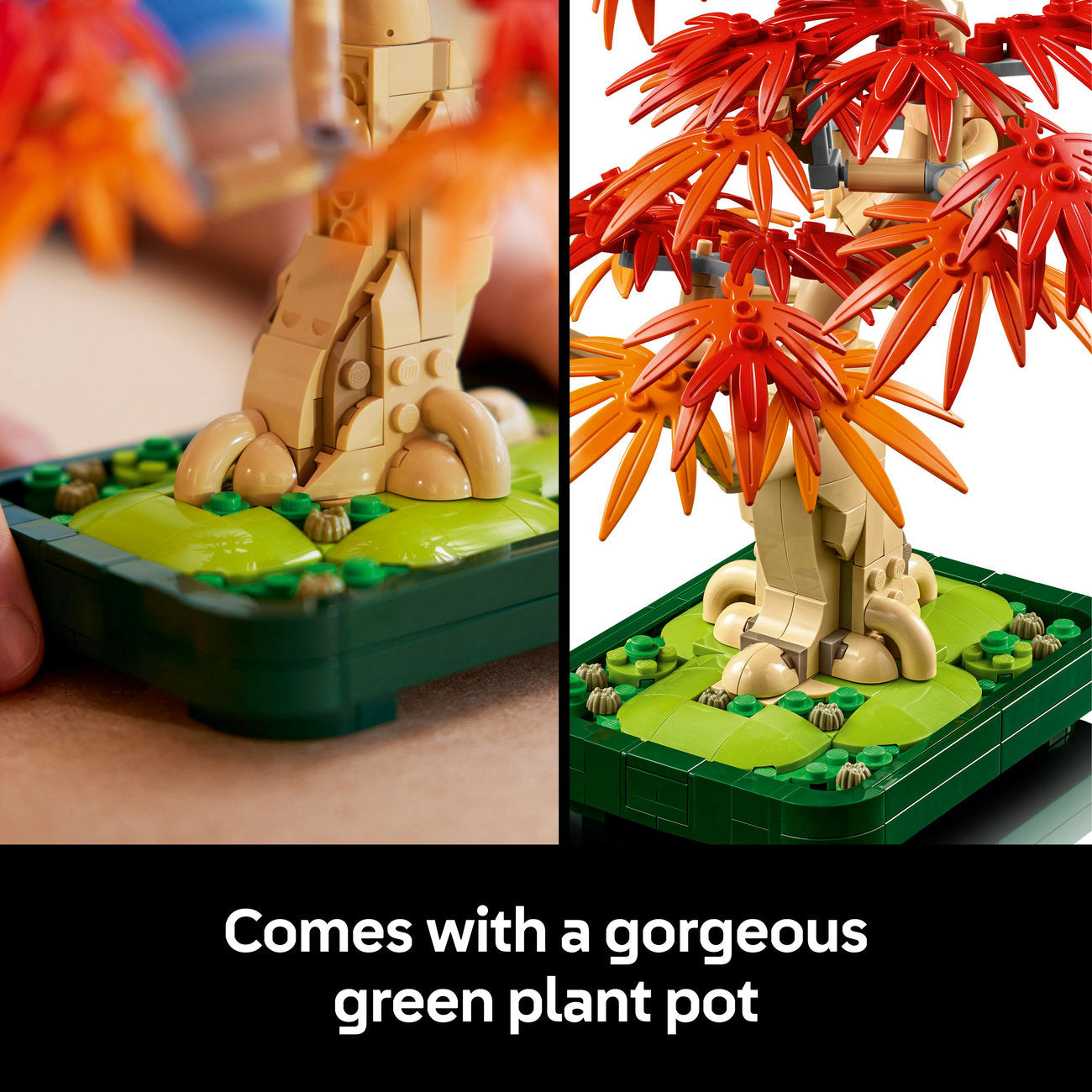 LEGO® ICONS Botanicals Japanese Red Maple Bonsai Tree Plant Decor Set 10348