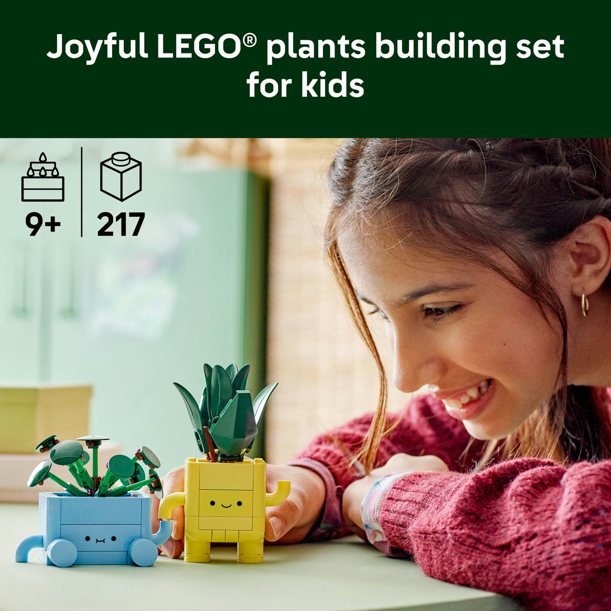 LEGO® Botanicals Happy Plants Shelf Decor Set 10349