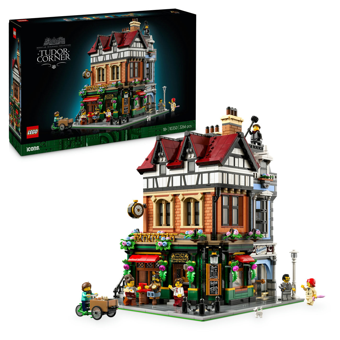 LEGO® ICONS Tudor Corner Model Building Kit for Adults 10350