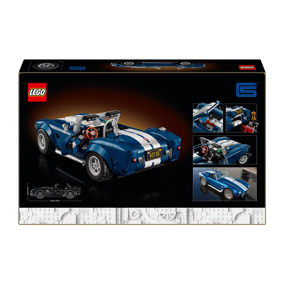LEGO® ICONS Shelby Cobra 427 S/C Collectible Model Car Kit for Adults 10357