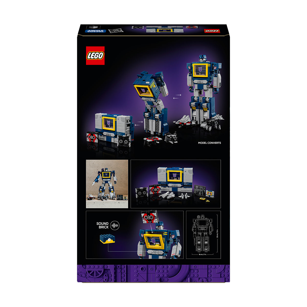 LEGO® Icons Transformers: Soundwave Model Kit Building Set for Adults 10358