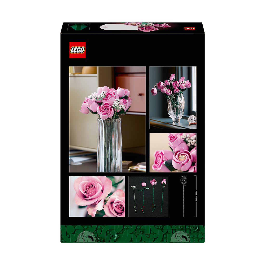 LEGO® Botanicals Bouquet of Pink Roses, Decorative Flowers 10374