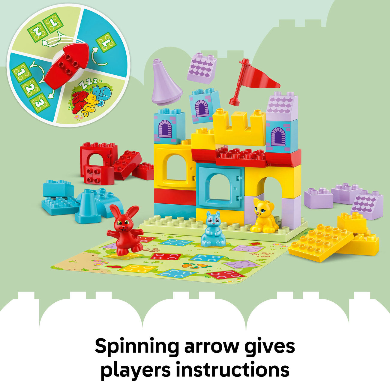 LEGO® DUPLO® Hopsy’s Castle Game Learn-Through-Play Building Toy 10450