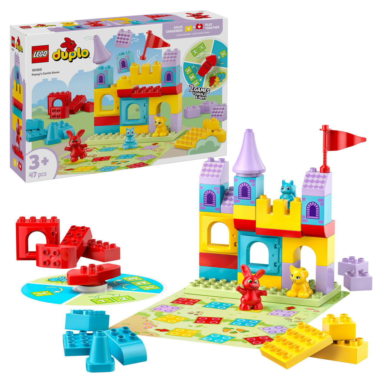LEGO® DUPLO® Hopsy’s Castle Game Learn-Through-Play Building Toy 10450