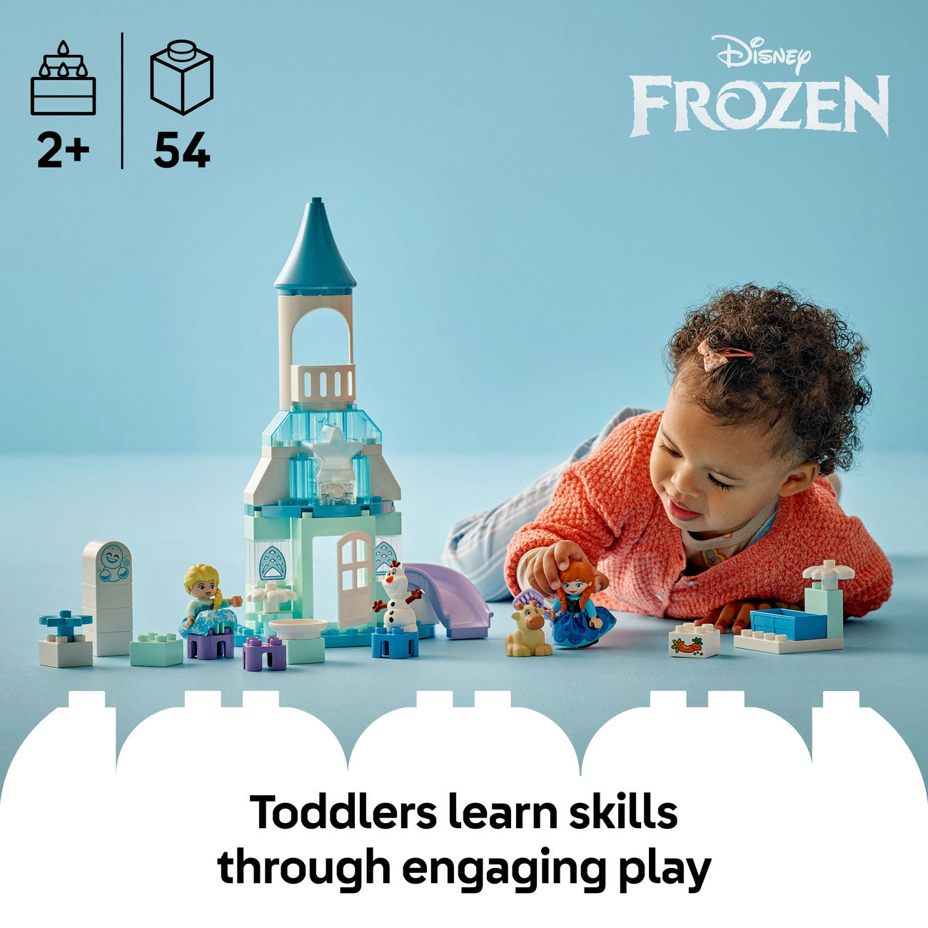 LEGO® DUPLO® │ Disney™ Anna and Elsa’s Frozen Castle Party Buildable Toddler Toy 10455