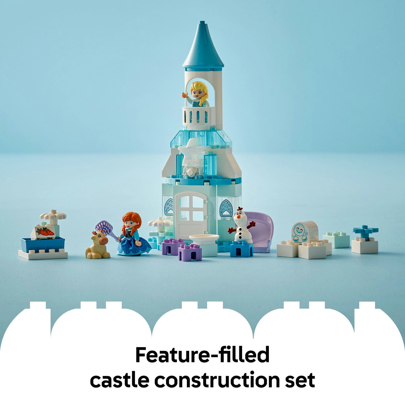 LEGO® DUPLO® │ Disney™ Anna and Elsa’s Frozen Castle Party Buildable Toddler Toy 10455