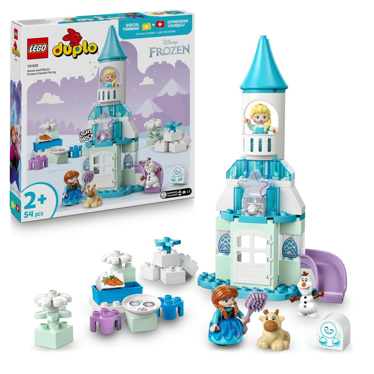 LEGO® DUPLO® │ Disney™ Anna and Elsa’s Frozen Castle Party Buildable Toddler Toy 10455