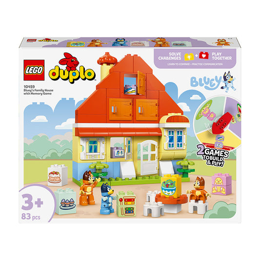 LEGO® DUPLO® Bluey: Bluey’s Family House with Memory Game Interactive Toy 10459
