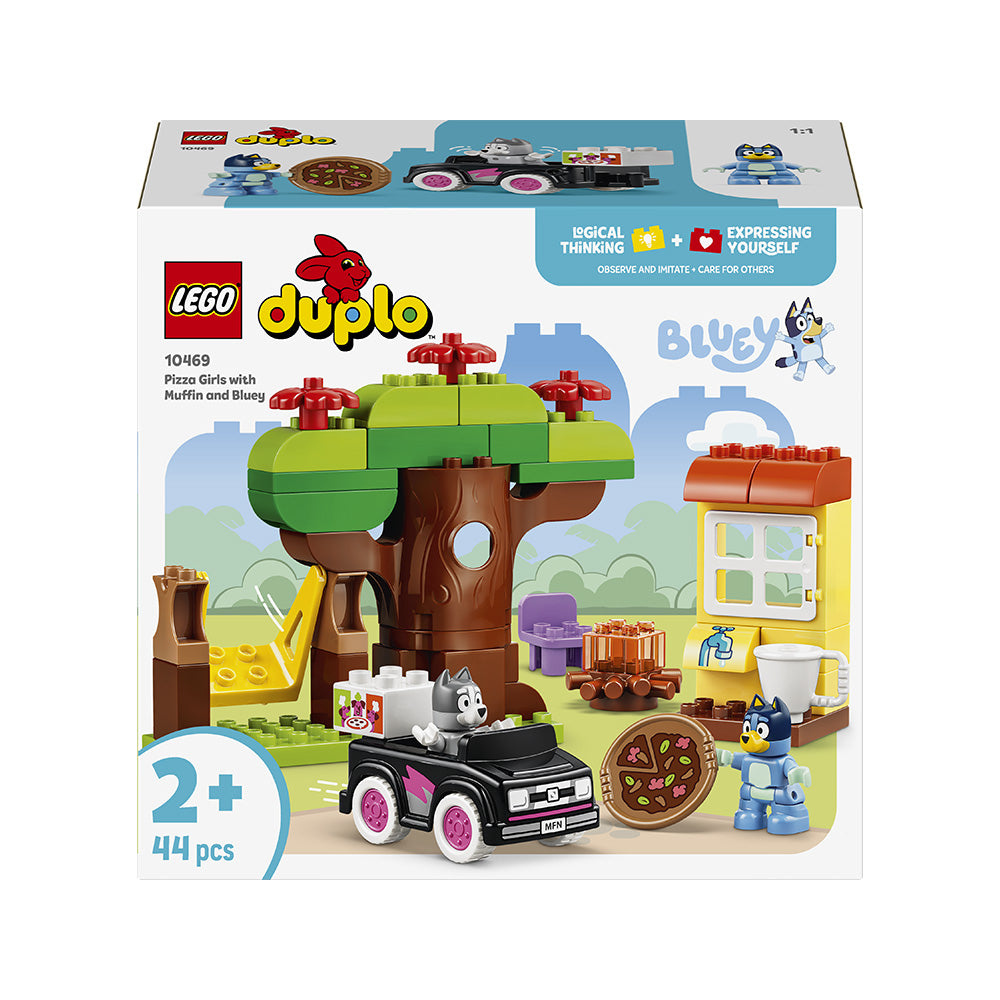 LEGO® DUPLO® Bluey Pizza Girls with Muffin and Bluey 10469