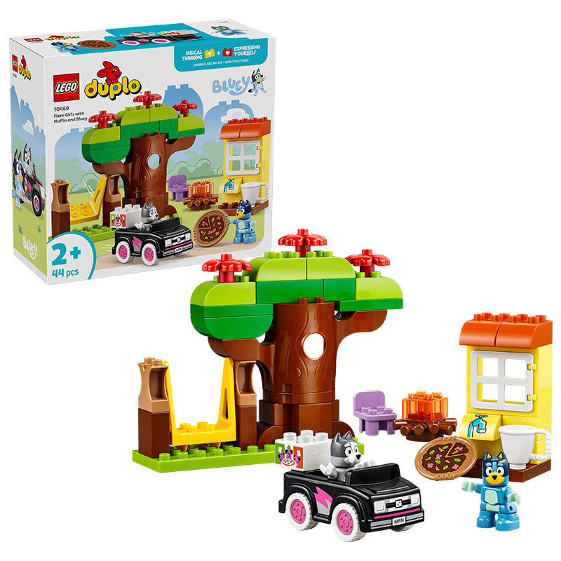 LEGO® DUPLO® Bluey Pizza Girls with Muffin and Bluey 10469