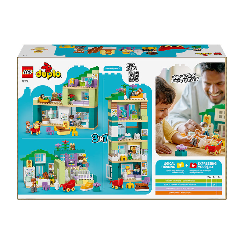 LEGO® DUPLO® Town 3 in 1 Modern Family House with Figures 10470