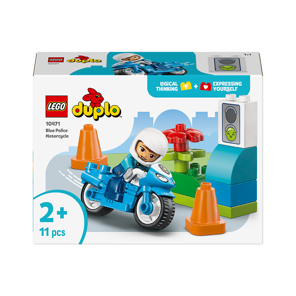 LEGO® DUPLO® Town Blue Police Motorcycle Playset 10471