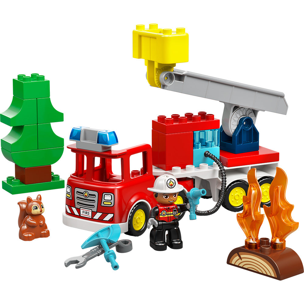 LEGO® DUPLO® Town Fire Engine with Hose and Firefighter 10473