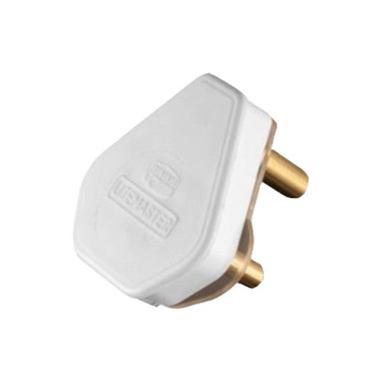 3 Prong Normal Plug - White — LinkQnet | Guards on Duty Shop