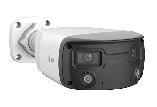 Uniview UNV 4MP ColorHunter OmniView Dual Lense 160° Fixed Bullet IP Camera 2x4mm | IPC2K24SE-ADF40KMC-WL-I0