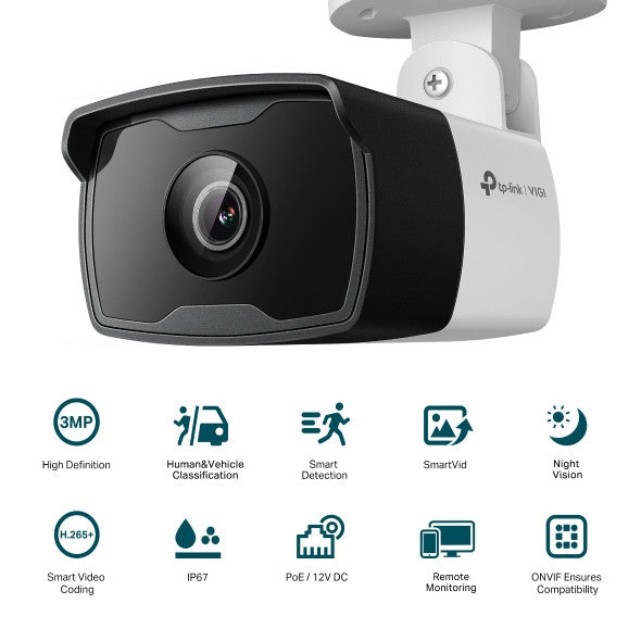 TP-Link VIGI 3MP Outdoor Bullet Network Camera