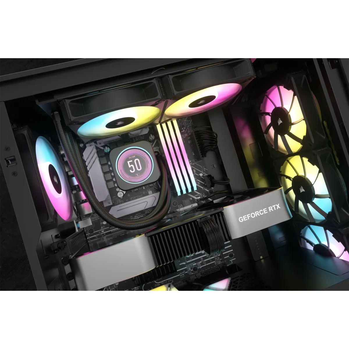Corsair iCUE H100i ELITE LCD XT 240mm Liquid CPU Cooler AMD: AM5; AM3/4; sTRX4; sTR5 | Intel LGA: 1700/1851; 115X; 1200; 2011
